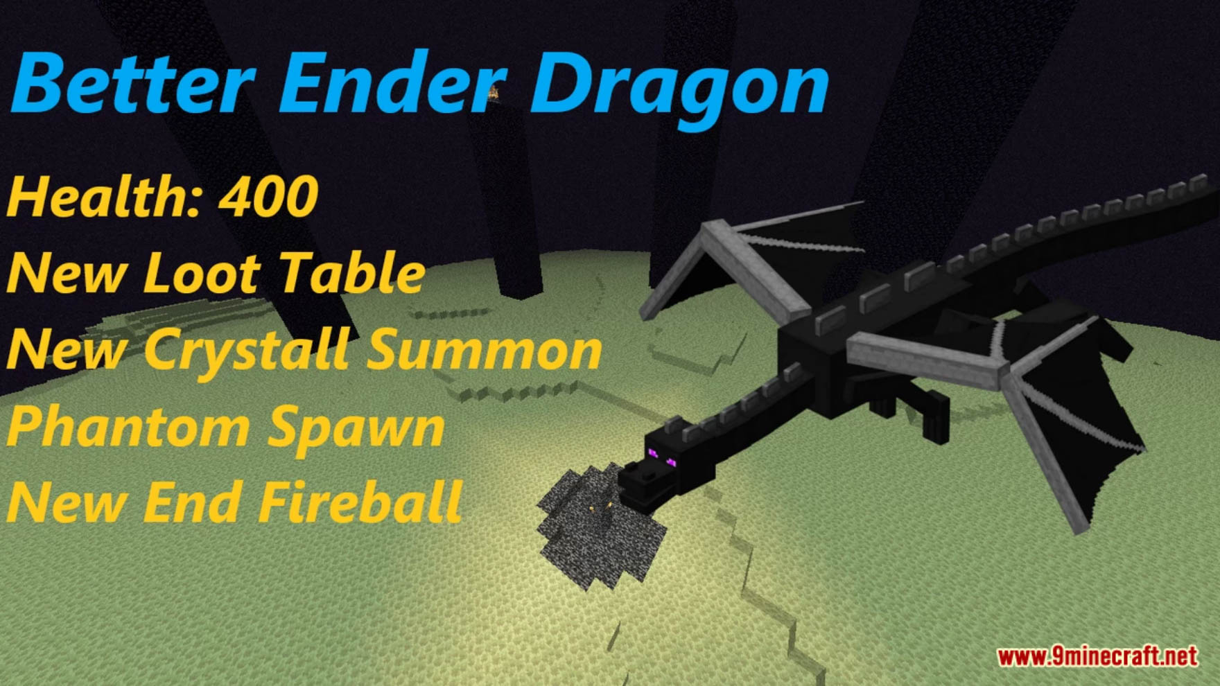 Better Ender Dragon Boss Fight Minecraft Data Pack