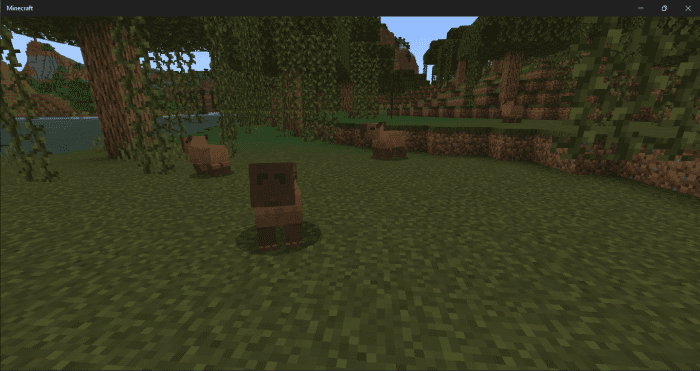 Capybara Mod (1.20.2, 1.19.3) - New Creatures Appear In The Jungle 