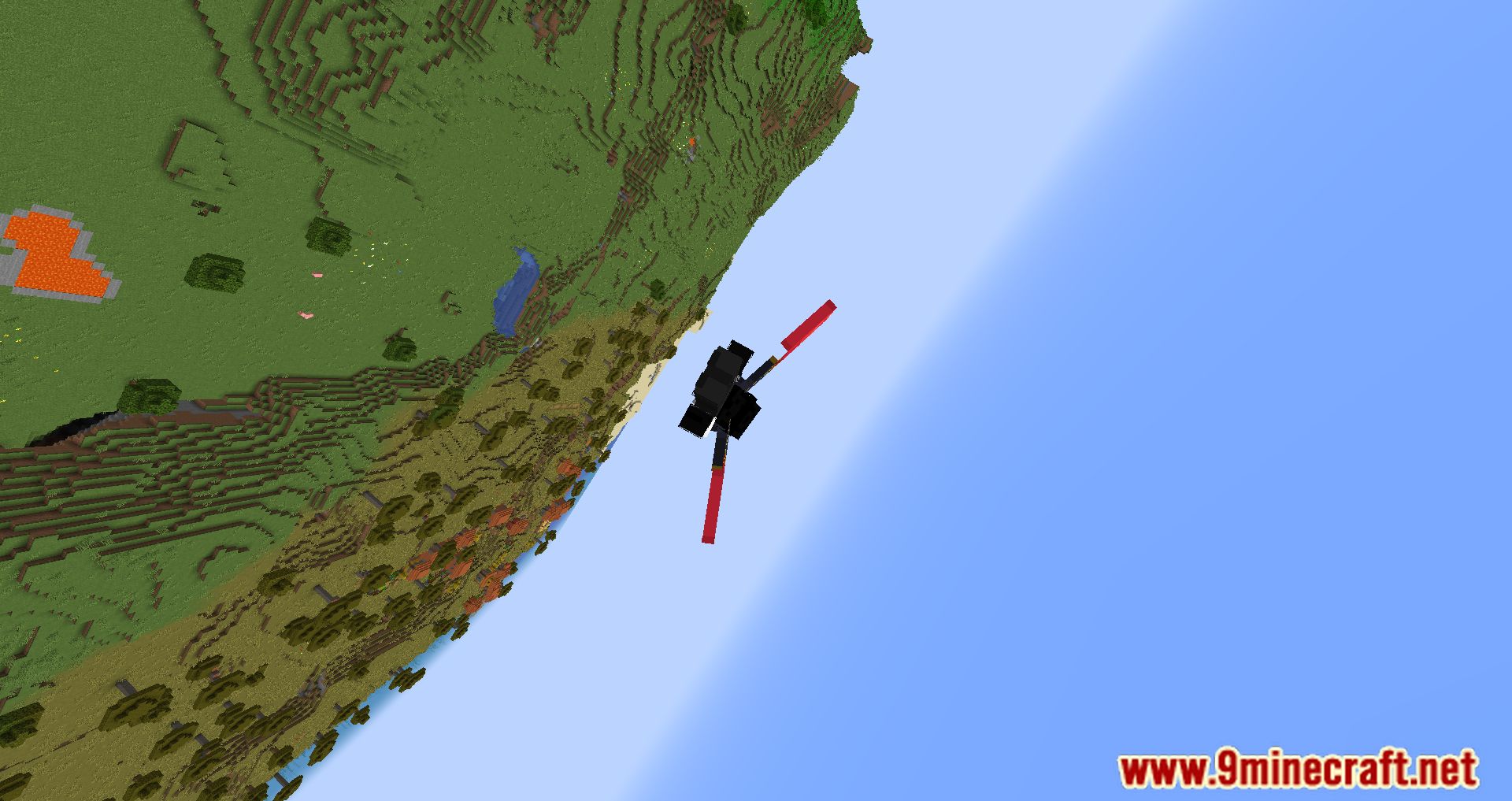 Elytra Flight Part 5, with Do a Barrel Roll mod and Only Flight map. #