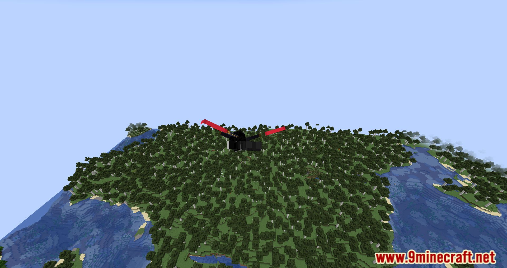 Elytra Flight Part 5, with Do a Barrel Roll mod and Only Flight map. #