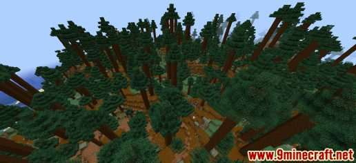 Where to find a taiga biome in Minecraft?