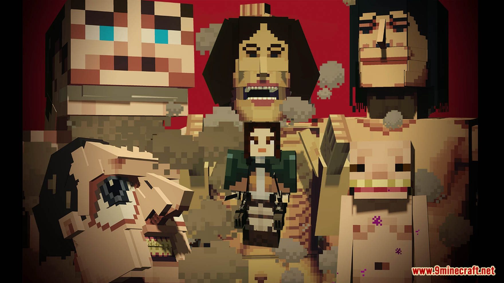 NOVO* MOD ATTACK ON TITAN NO MINECRAFT! (shingeki no kyojin