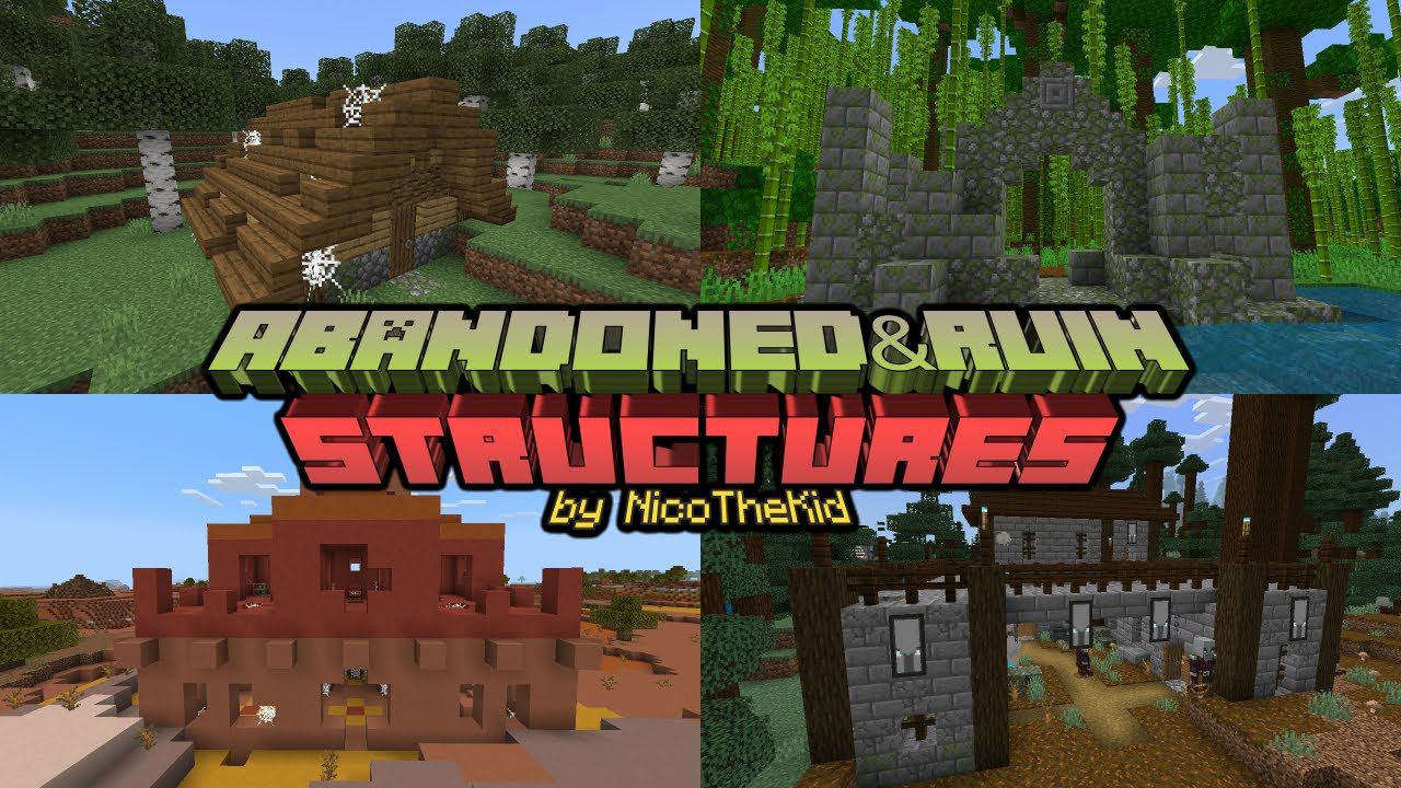 Abandoned & Ruin Structures for Minecraft Pocket Edition 1.20