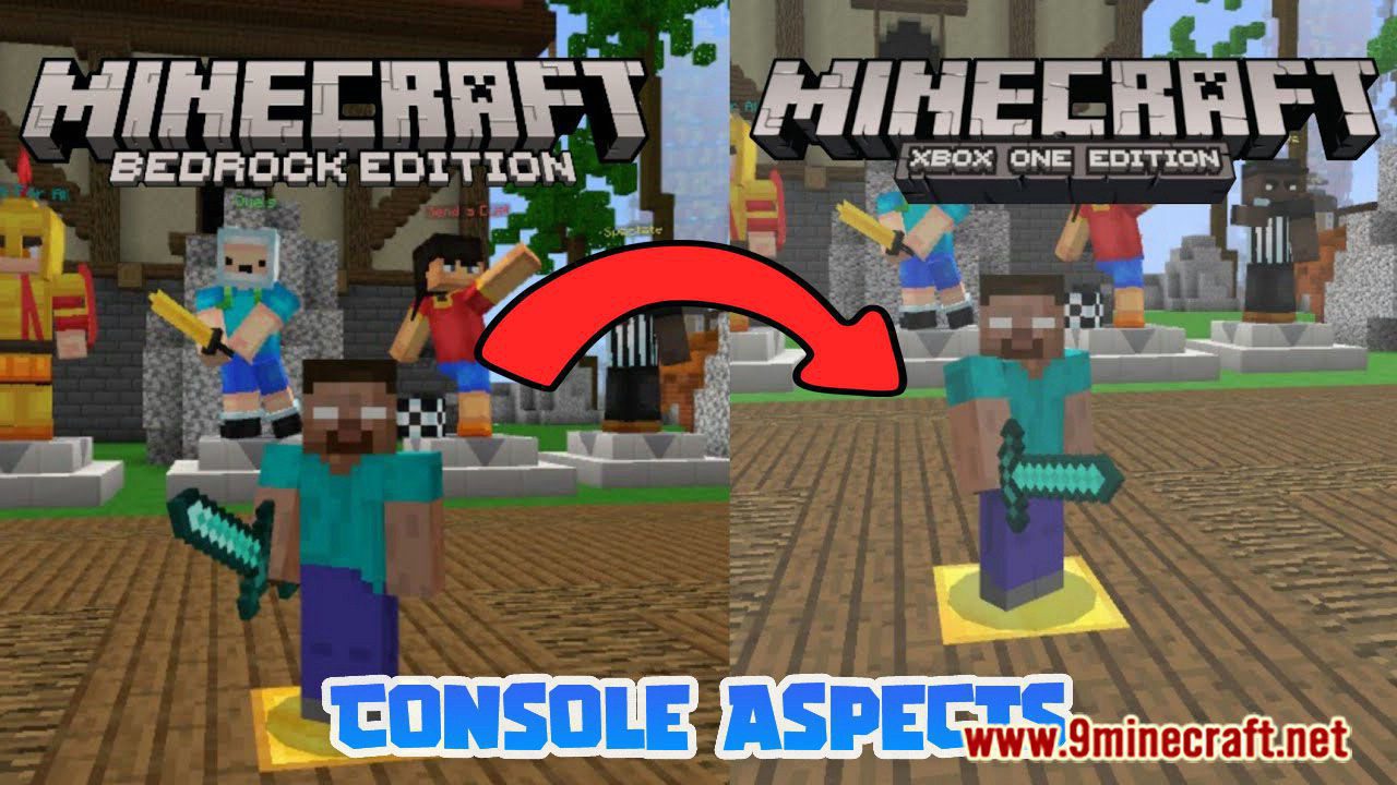 Console Aspects Texture Pack (1.19) - MCPE/Bedrock