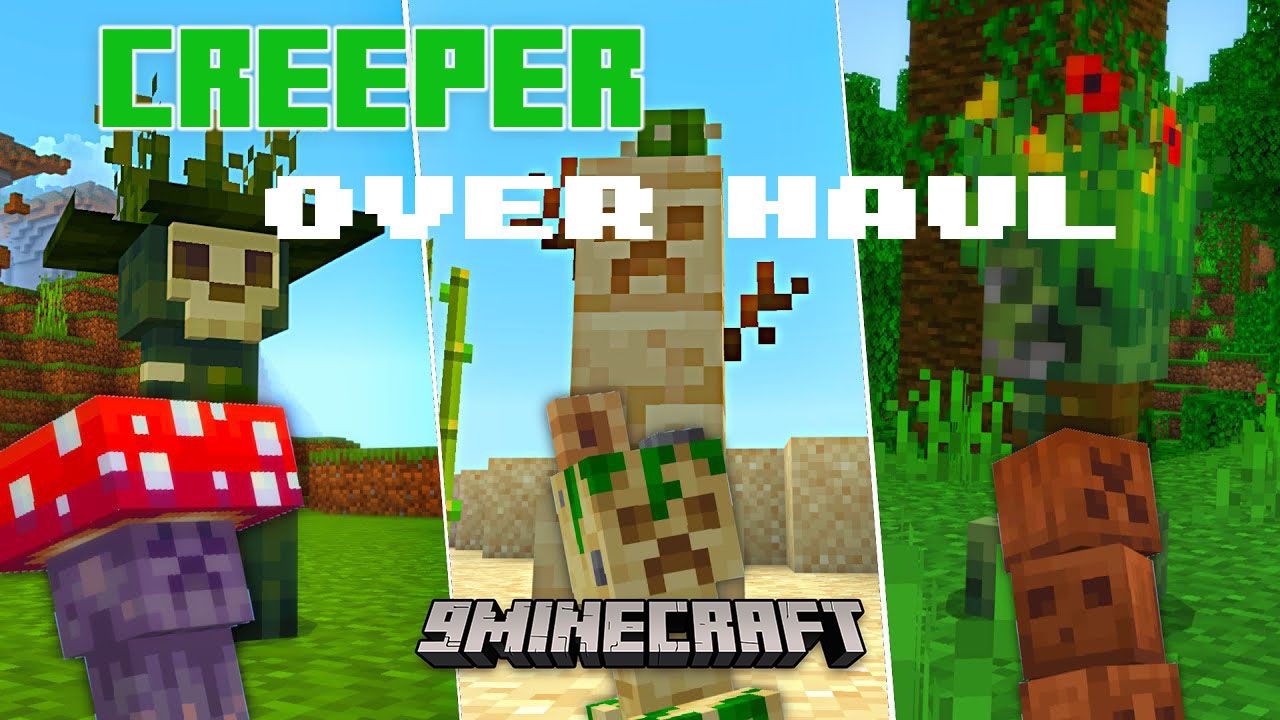 Minecraft Creeper Overhaul Mod!! Subscribe to my  to see