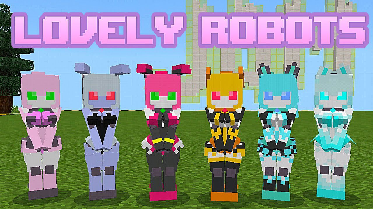 Lovely Robots Addon (1.19, 1.18) - MCPE/Bedrock Mod -