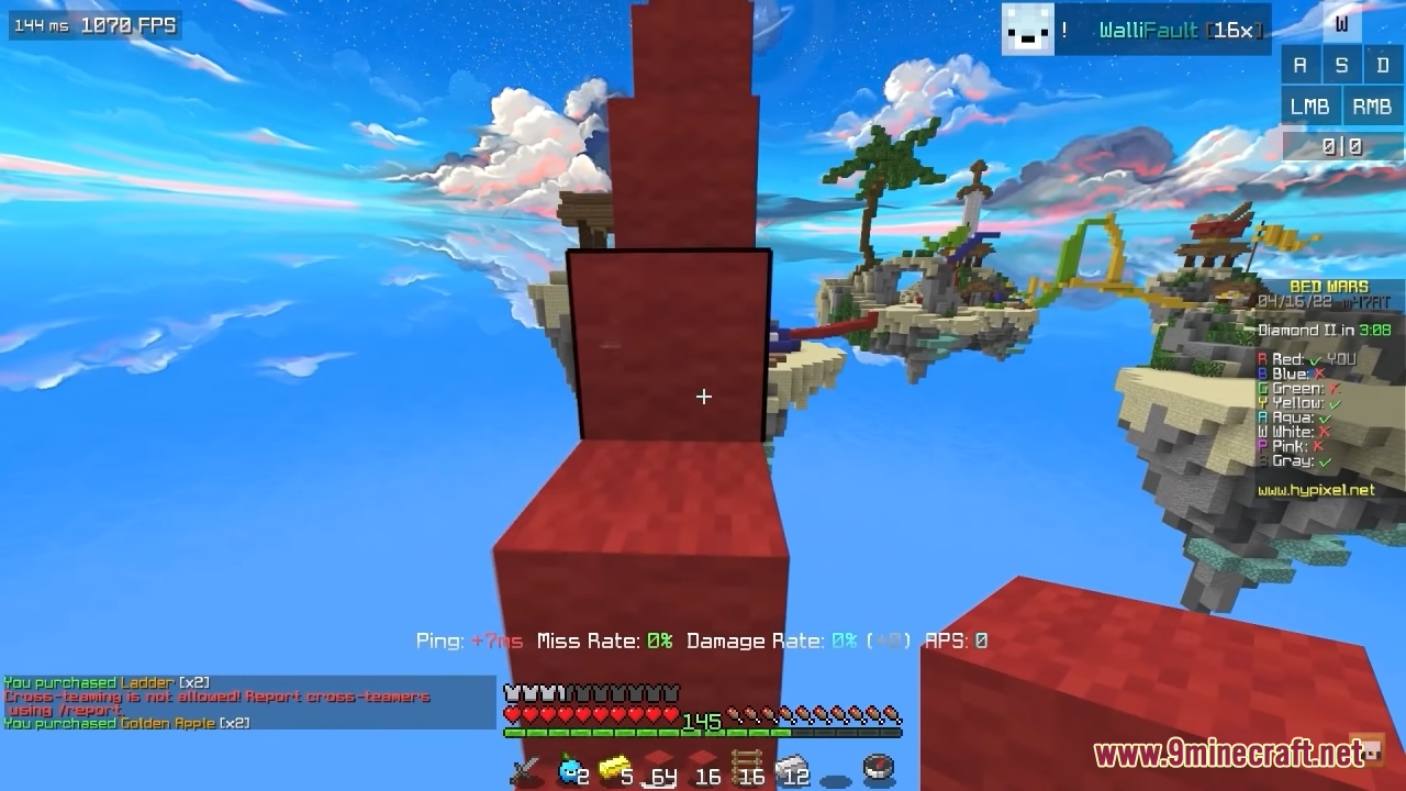 Using My OWN Texture Pack in Hypixel Bedwars.. (Best FPS BOOST