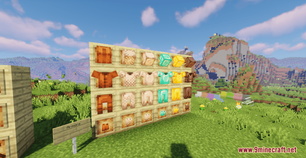 3D Addon - 54 new Korean thematic objects Minecraft Texture Pack