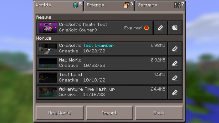 Old Pocket UI for Minecraft PE 1.8.1/1.9