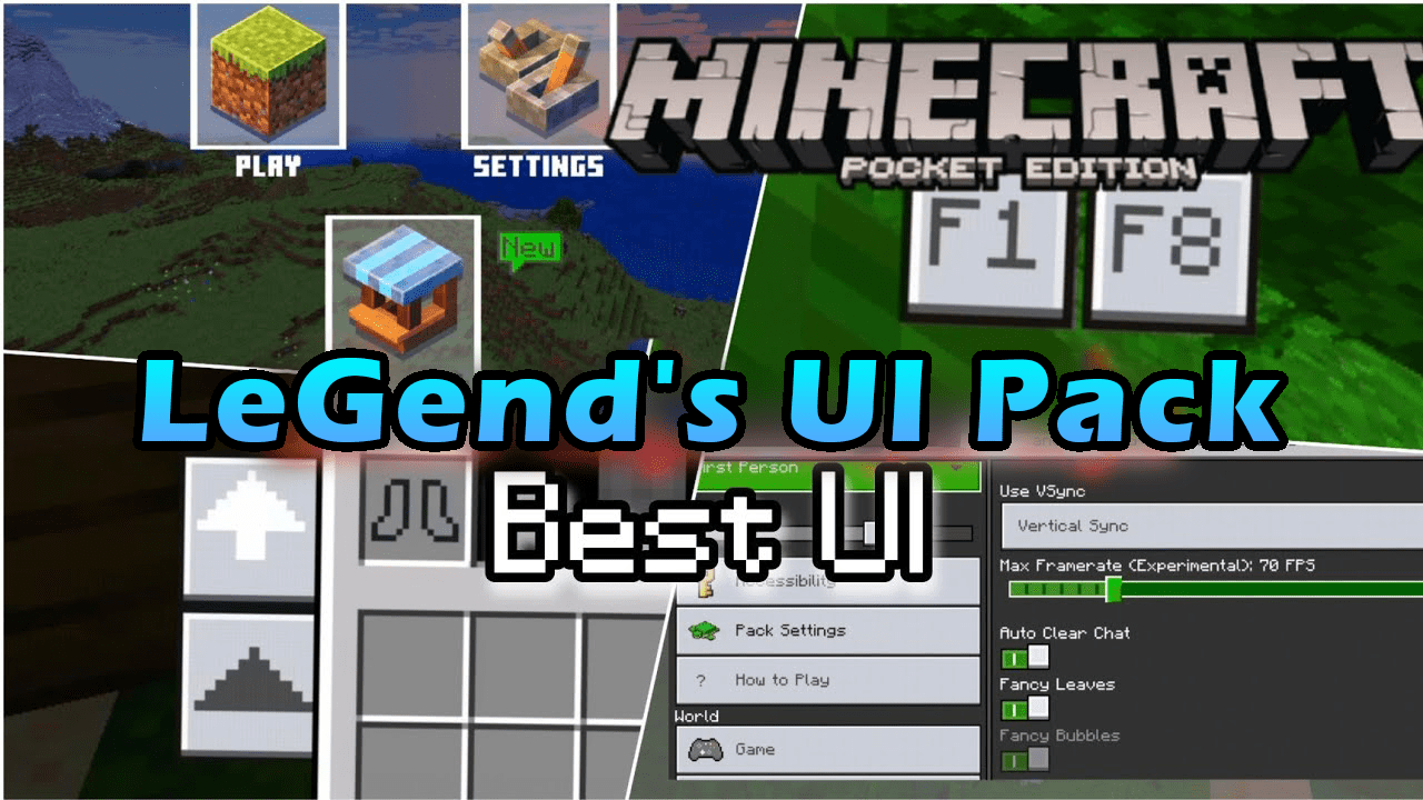 Utility UI Pack (1.20, 1.19) - Best HUD Pack for MCPE/Bedrock 