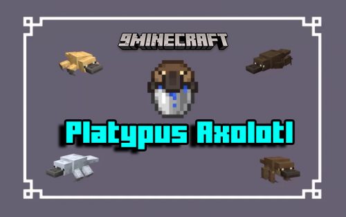 Platypus Axolotl Resource Pack MCPE Thumbnail