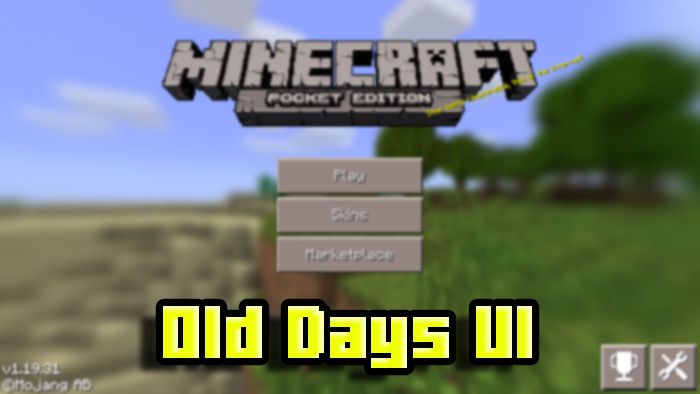 VDX: Old Days UI Pack (1.20, 1.19) - MCPE/Bedrock 