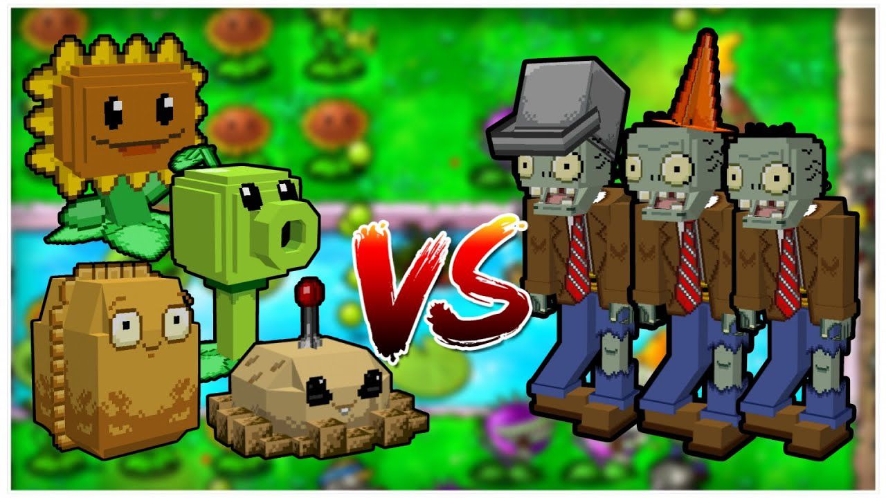 SERPVZ Plants vs Zombies Addon (1.20, 1.19) - MCPE/Bedrock Mod 