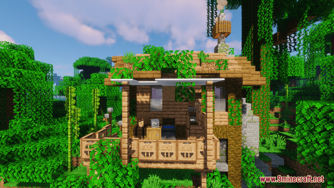 Tribal Hut In The Jungle Map (1.20.4, 1.19.4) - Survive In The Wilderness 