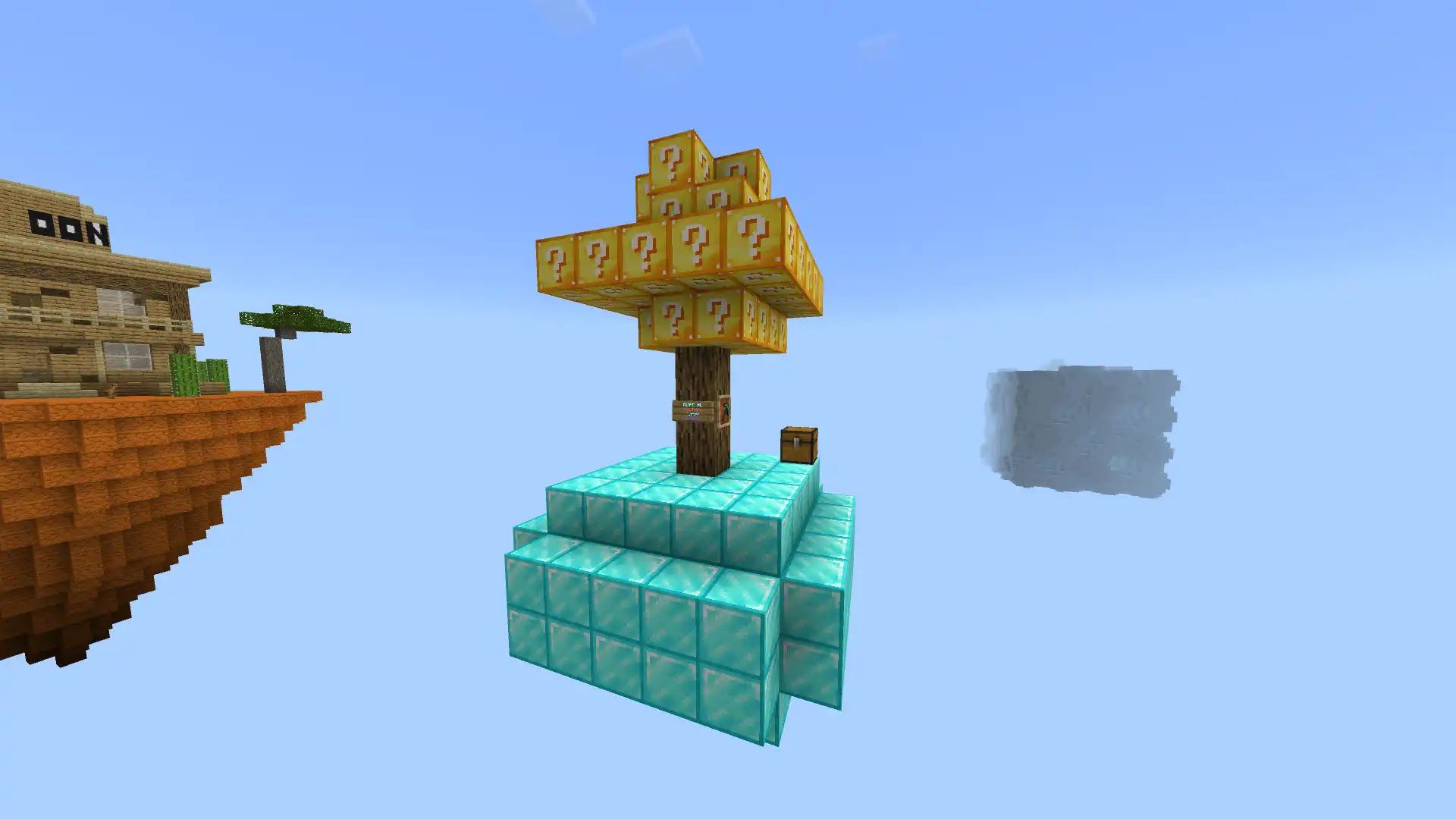 Chunklabs on X: Lucky block? Check! Skyblock? Check! This map combines lucky  blocks and skyblock! Open multiple types of lucky blocks and expand your  sky block. Lucky Block Skyblock is now available