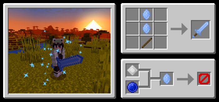 Elemental Swords Addon (1.19) - MCPE/Bedrock Mod 