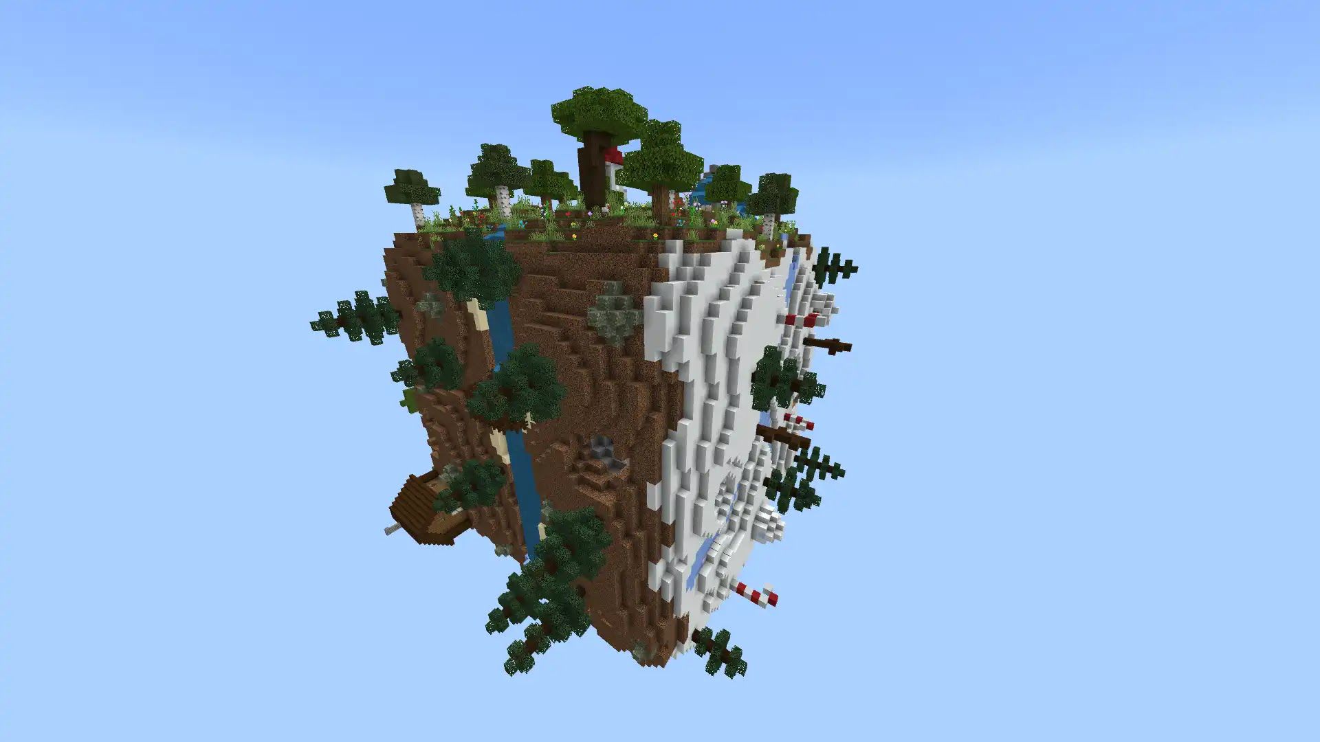 Square island. Лаки блок дерево майнкрафт. One Lucky Block Map.