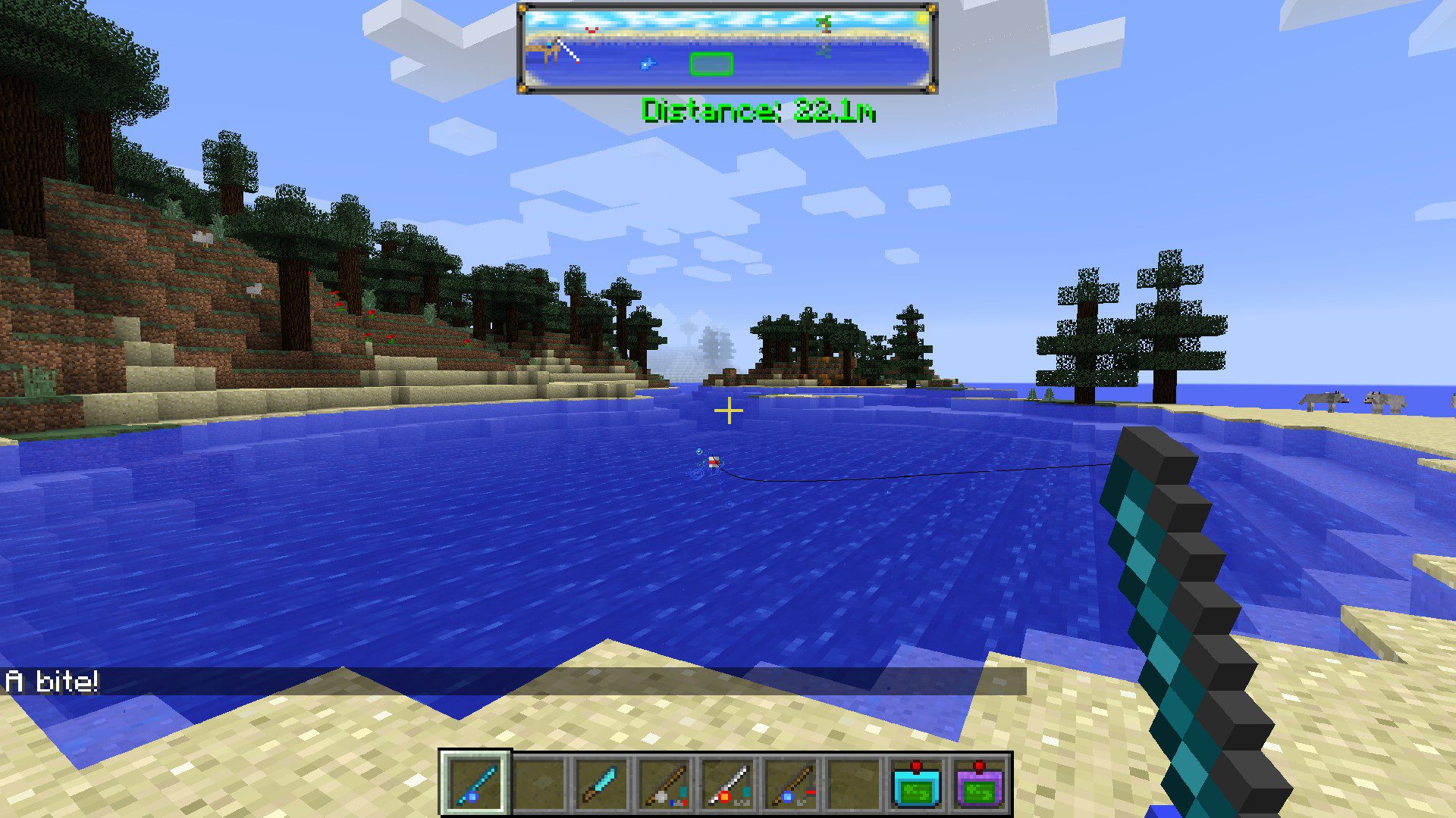 Minecraft  Mod Showcase: Fishing Nets! (Make fishing easier