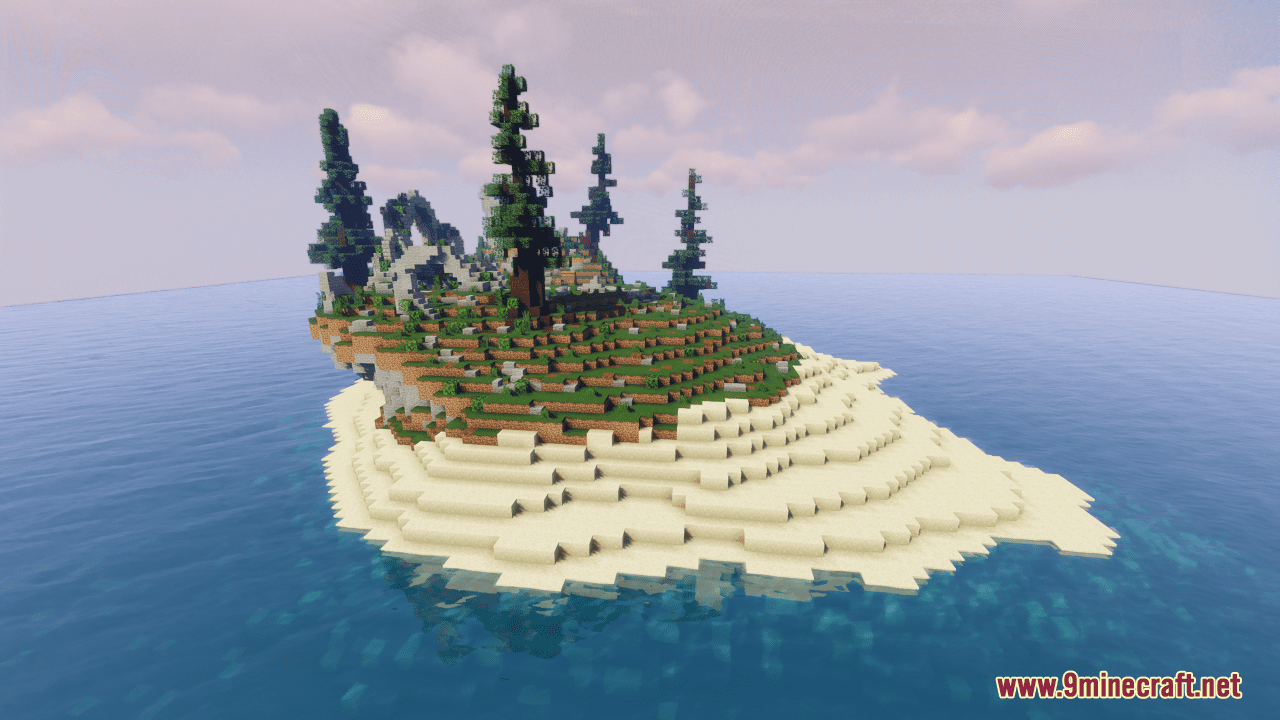 Eye of the Earth Map (1.20.2, 1.19.4) - Splendid Survival Island 