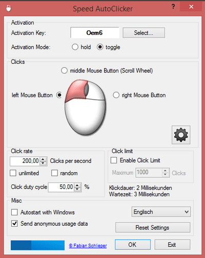 Speed Clicker 1.6 - Download for PC Free