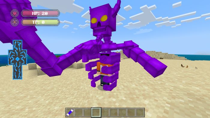 Sasuke Susanoo in Minecraft PE [Naruto] (Command Block Creation