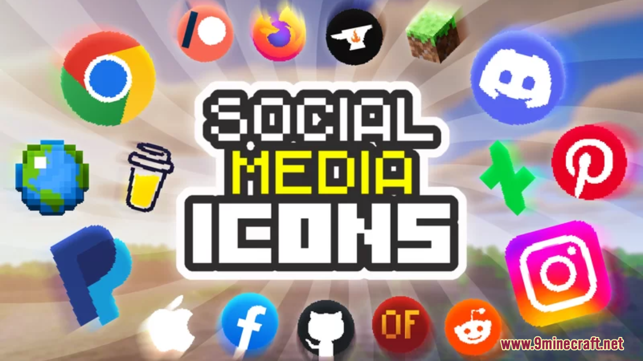 social media icons with names