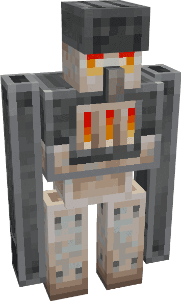 Furnace Golem for my Minecraft Earth Mod! It emits light and has a rare chance to drop a furnace, or blast furnace upon death! Other than that, it's like a normal golem