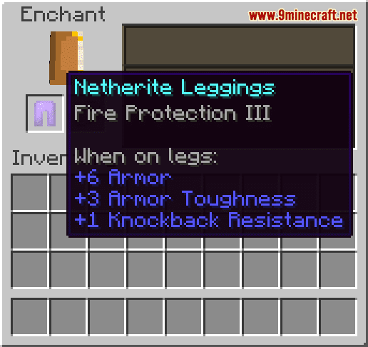 Leggings Enchantment Guide  Easy Minecraft Enchanting Guide 