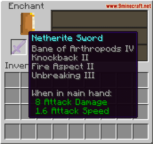Enchanted Netherite Sword - Wiki Guide 