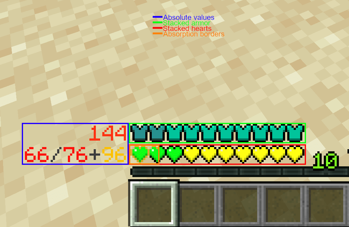 Overloaded Armor Bar Mod (1.20.1, 1.19.4) - Allow Armor Values Over 20 