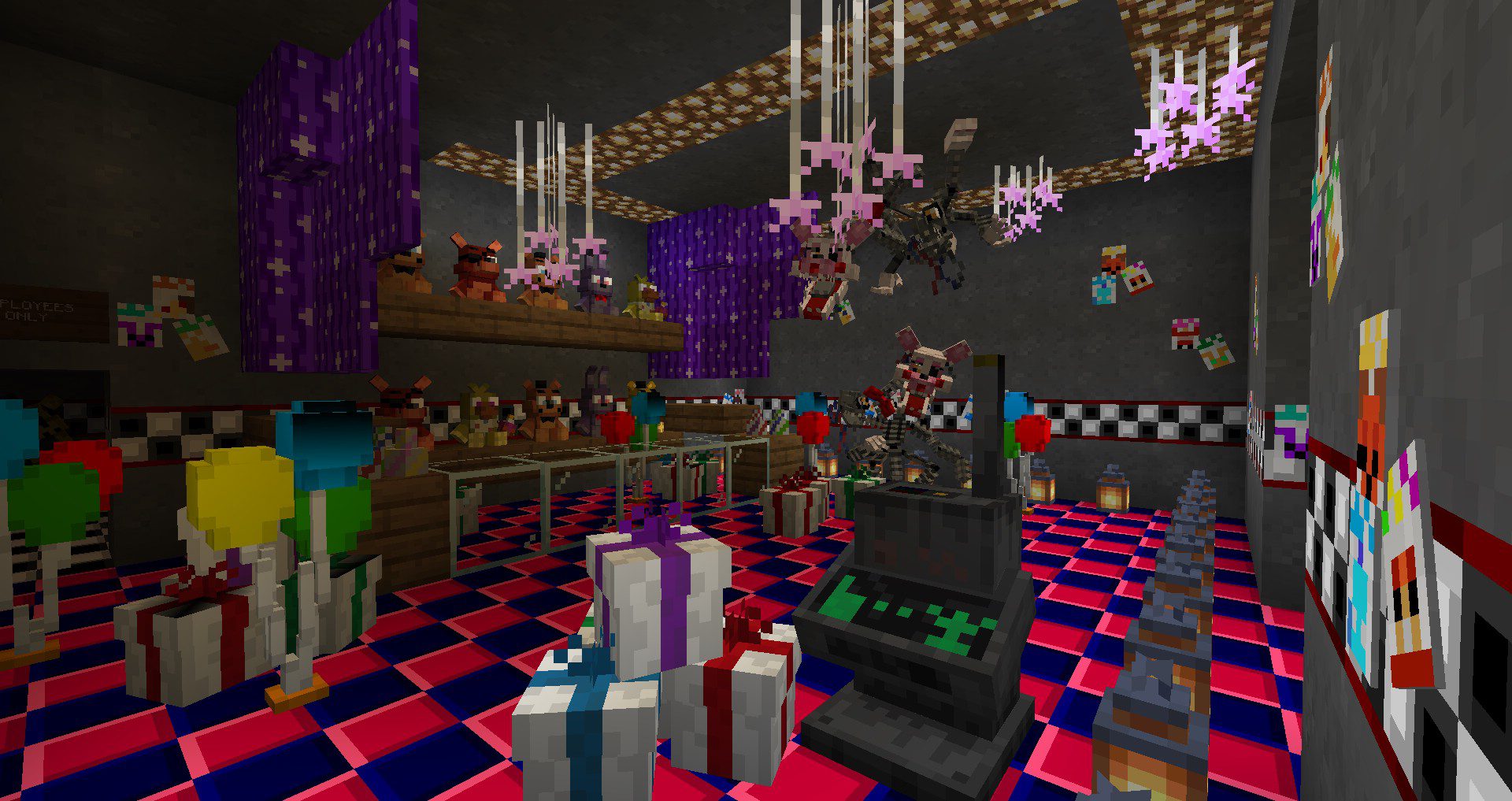 FNaF Doom Minecraft java 1.18.2 with mods 1.20.2/1.20.1/1.20/1.19