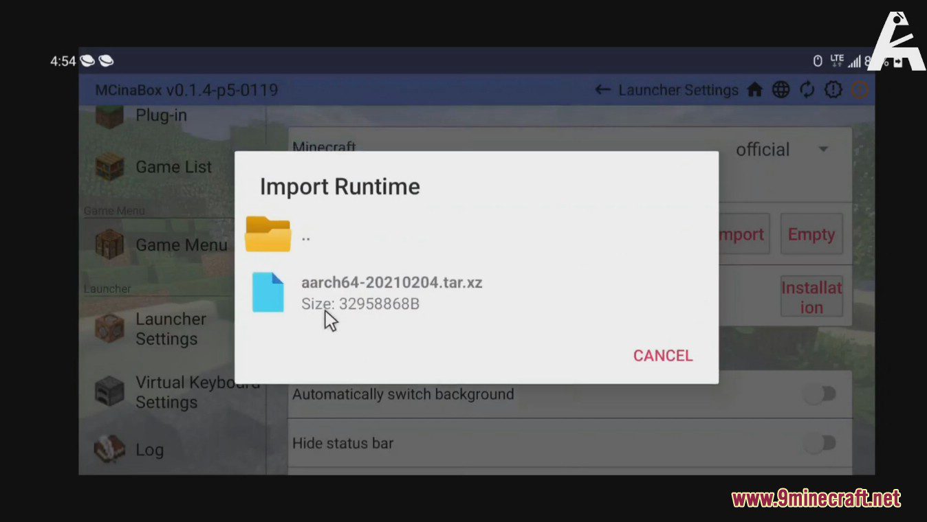 MCinaBox (1.20.4, 1.19.4) - A Minecraft Java Edition Launcher on Android