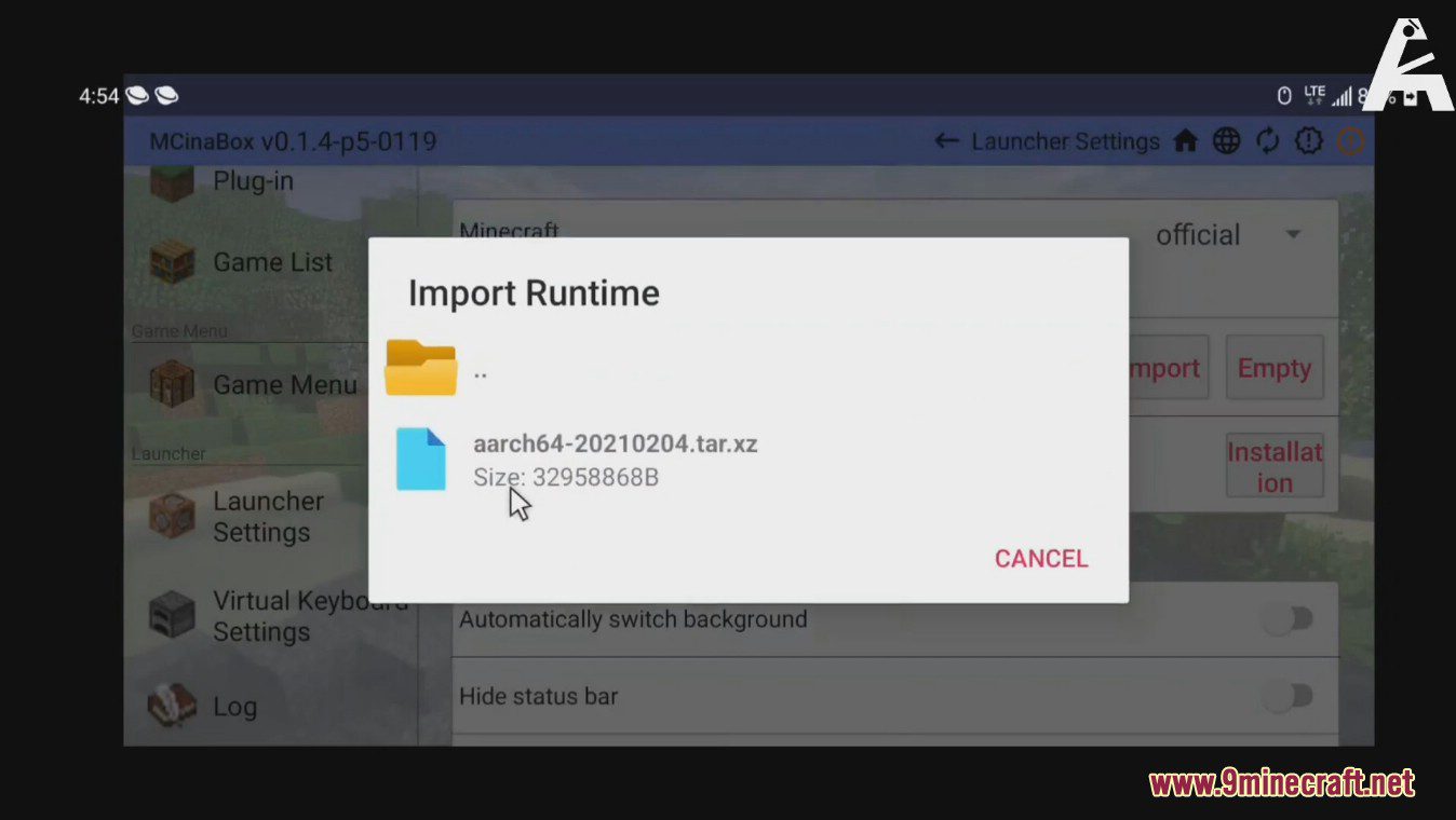 MCinaBox (1.20.4, 1.19.4) - A Minecraft Java Edition Launcher on Android 