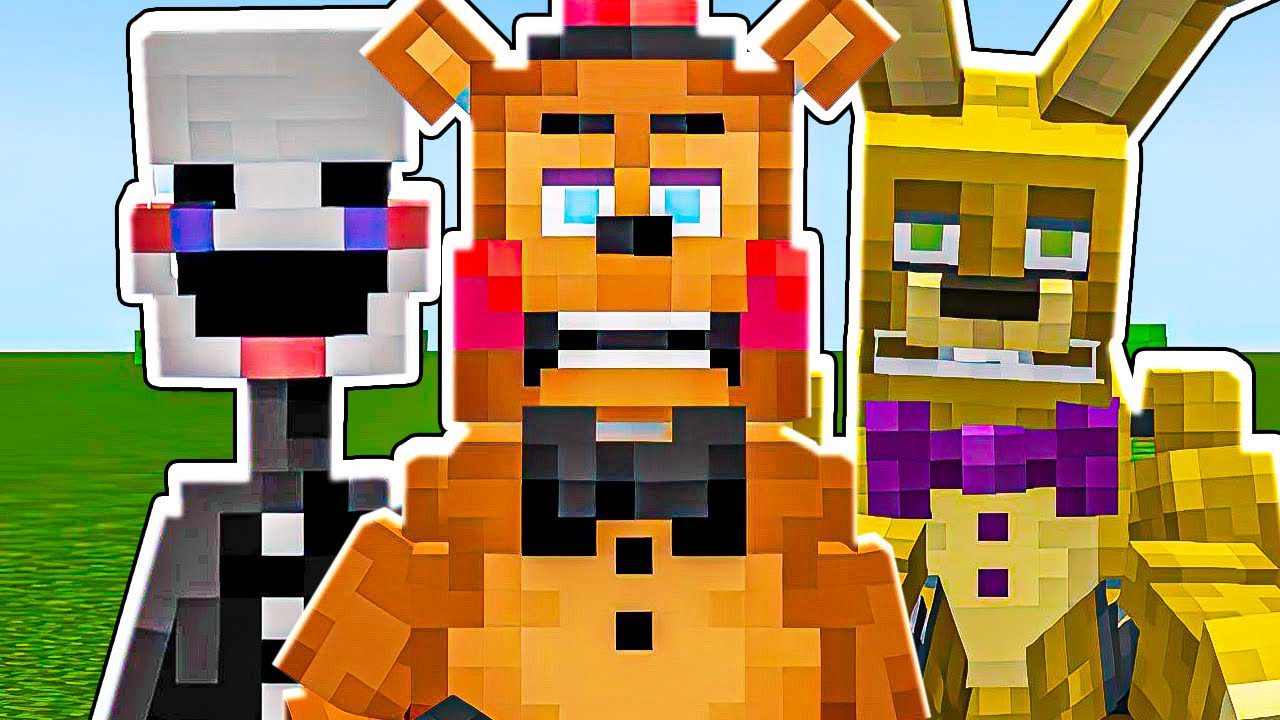 MINECRAFT: FIVE NIGHTS AT FREDDY'S LUCKY BLOCK MOD (1.8.9 MOD SHOWCASE) 