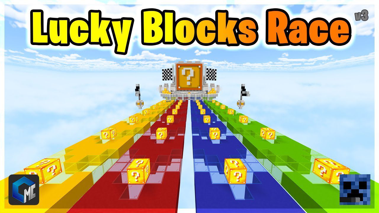 Lucky Block Race Map [1.8-1.9] Minecraft Map