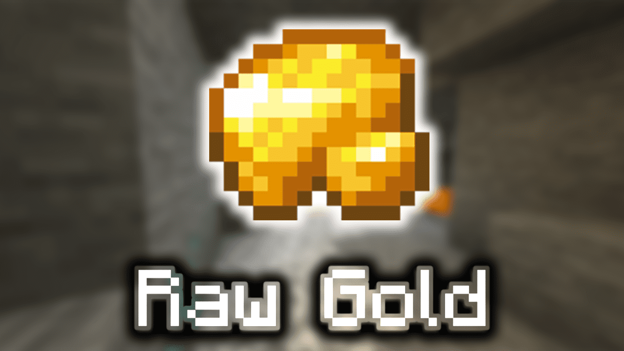 Raw Gold - Wiki Guide - 9Minecraft.Net
