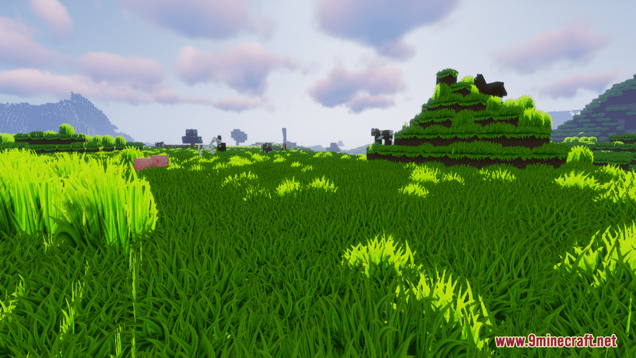 Cartoon realistic Grass Minecraft Texture Pack