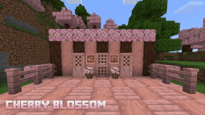 Minecraft 1.20 cherry blossom addon Minecraft Mod