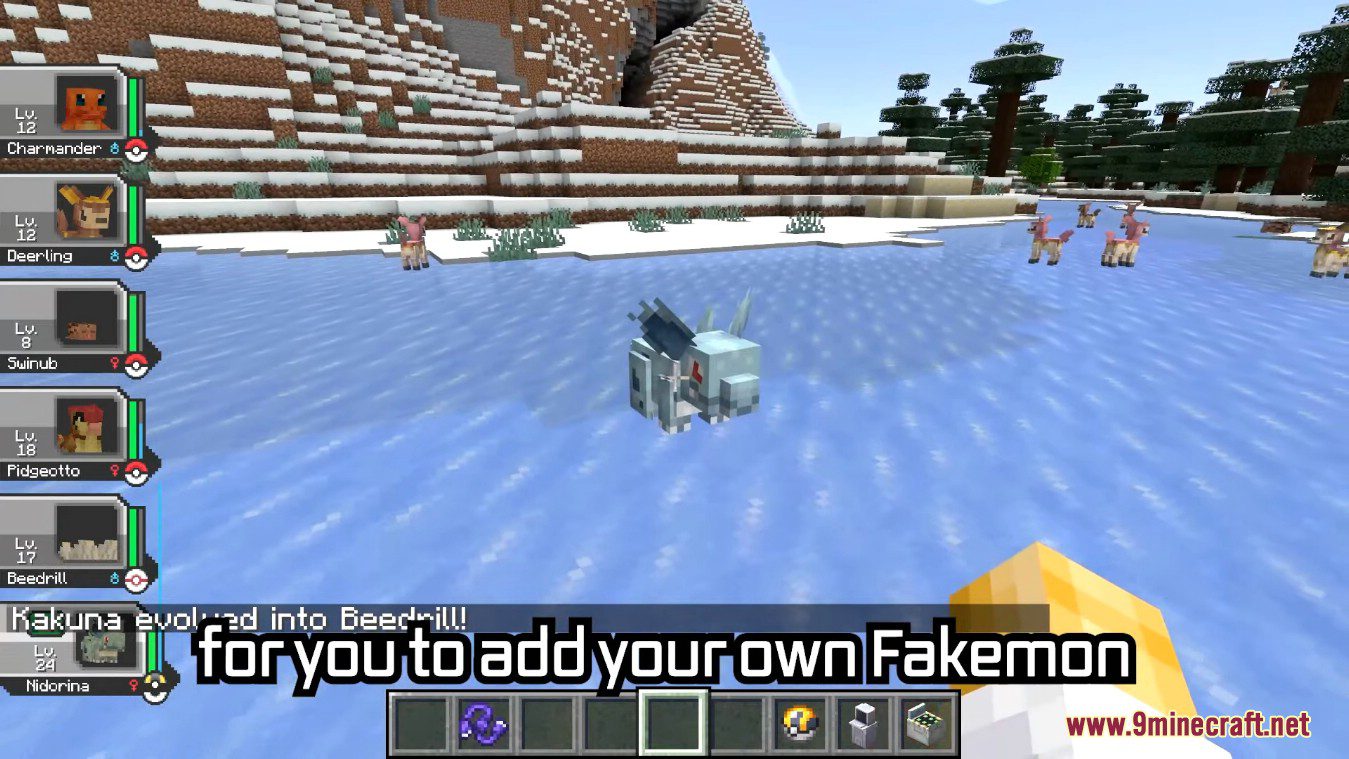 All Pokémon Available in the Minecraft Cobblemon Mod