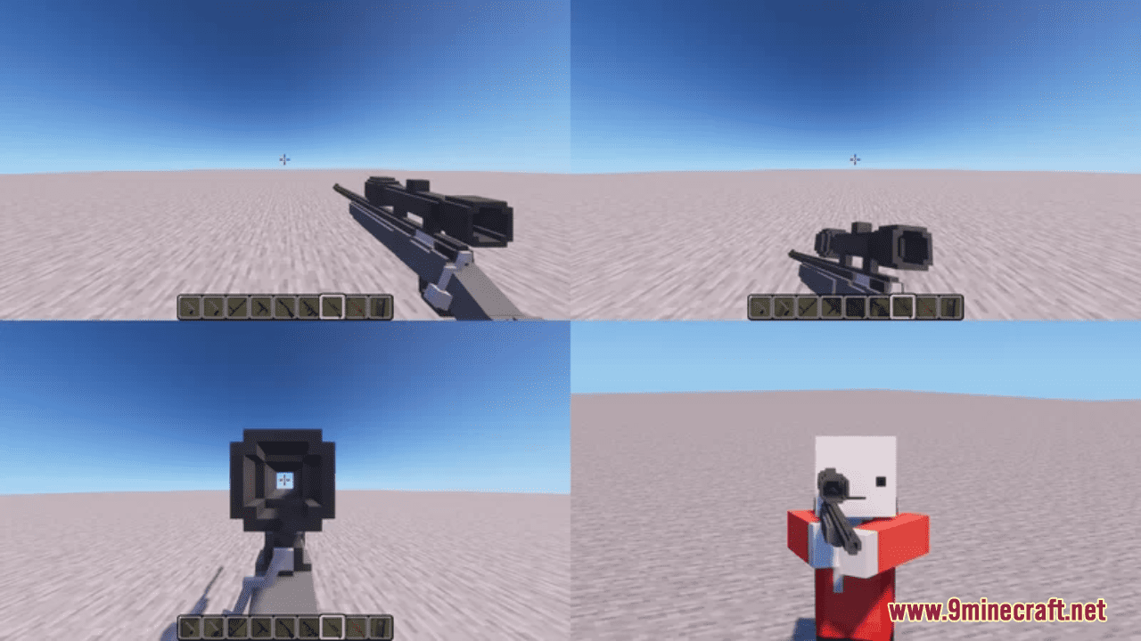 Hardt's Guns 3D  115 custom weapons! Minecraft Texture Pack