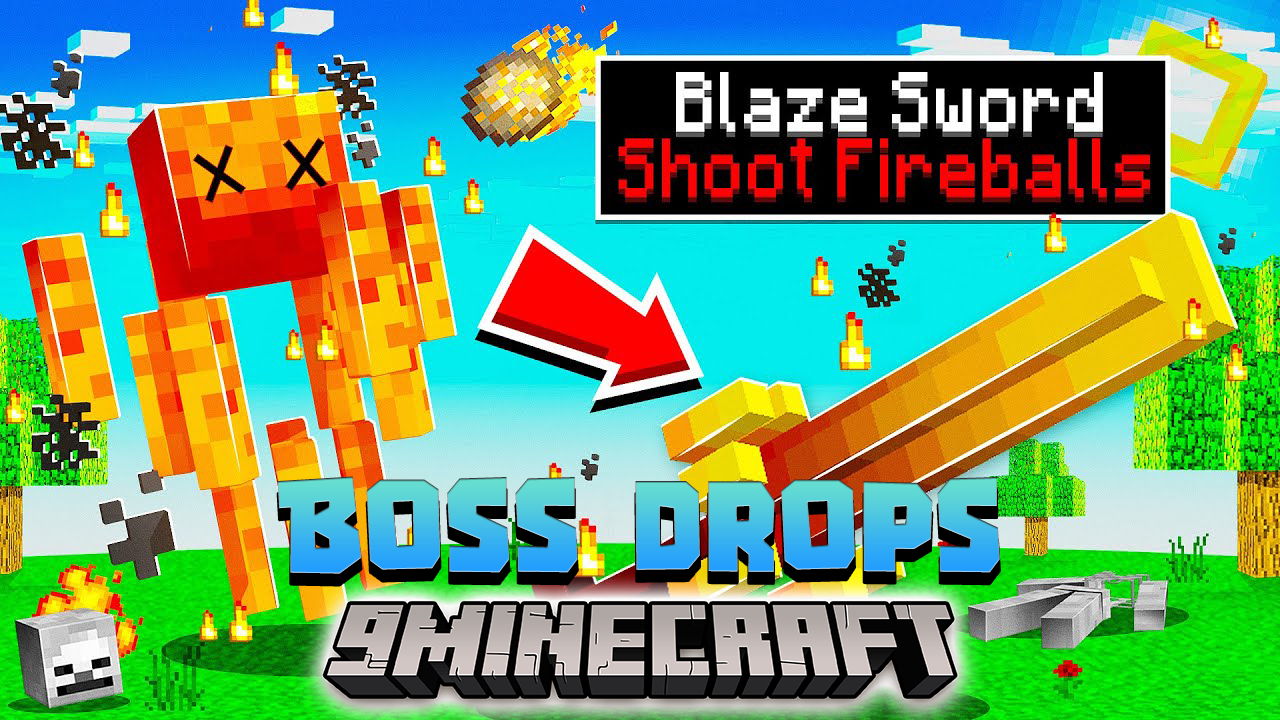 Minecraft But Boss Weapons Data Pack (1.19.4, 1.19.2) -