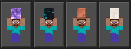 my steve and herobrine skin pack 