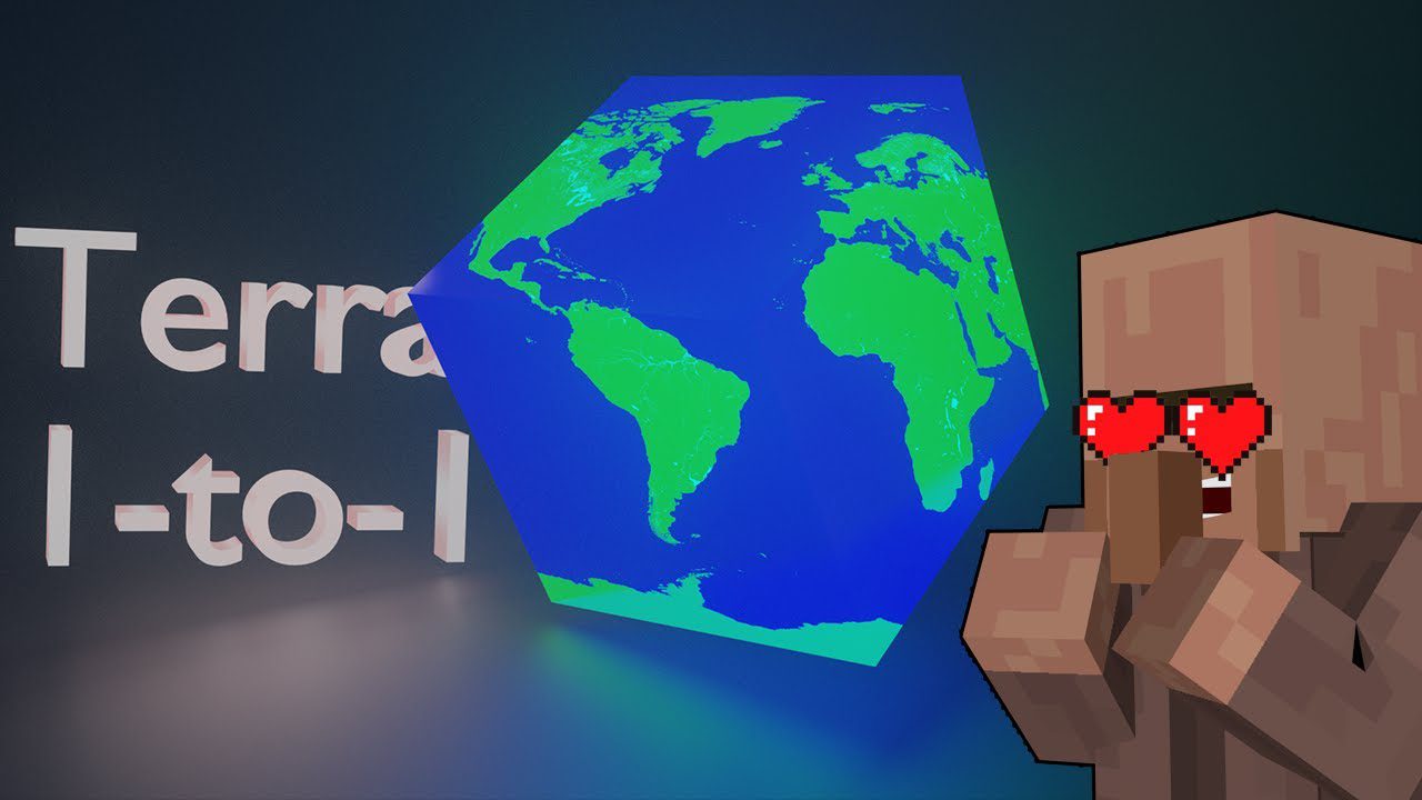 A 1:1 scale model of Earth is possible in Minecraft, with mods and