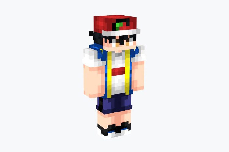 Pokemon trainer red Minecraft Skins