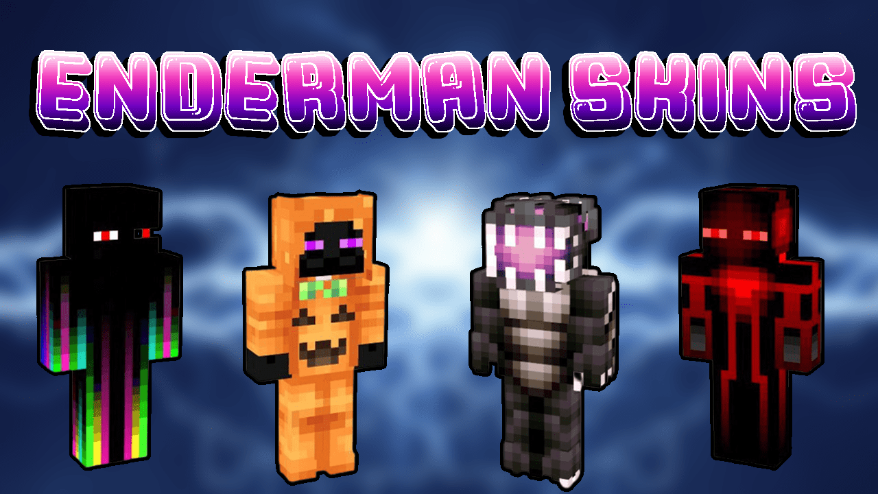 Download Minecraft - Ender Man Minecraft Skin PNG Image with No