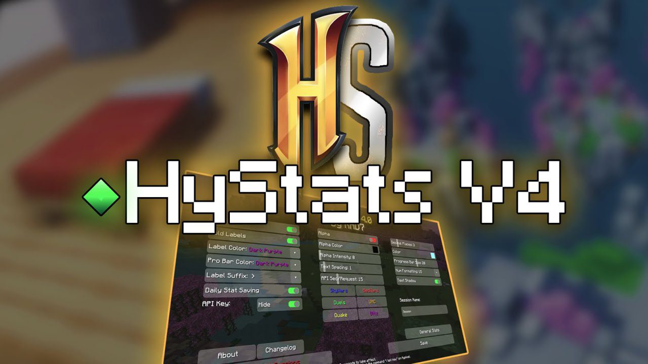 HyStats Mod (1.8.9) - BedWars, SkyWars Stat HUD, Stat Tracking 