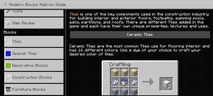 Modern Blocks Minecraft Addon / Mod