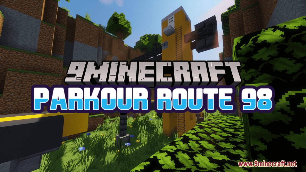 Parkour: Route 98 Map (1.20.4, 1.19.4) - Get Through The High Way.