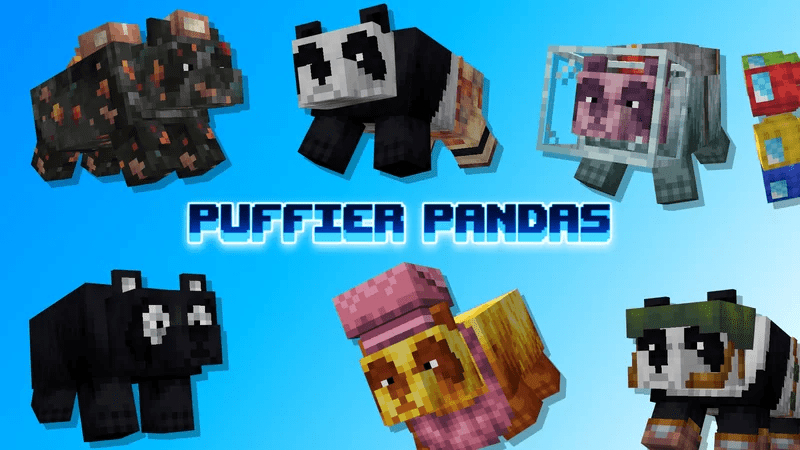 Puffier Pandas Texture Pack (1.19) - MCPE/Bedrock 