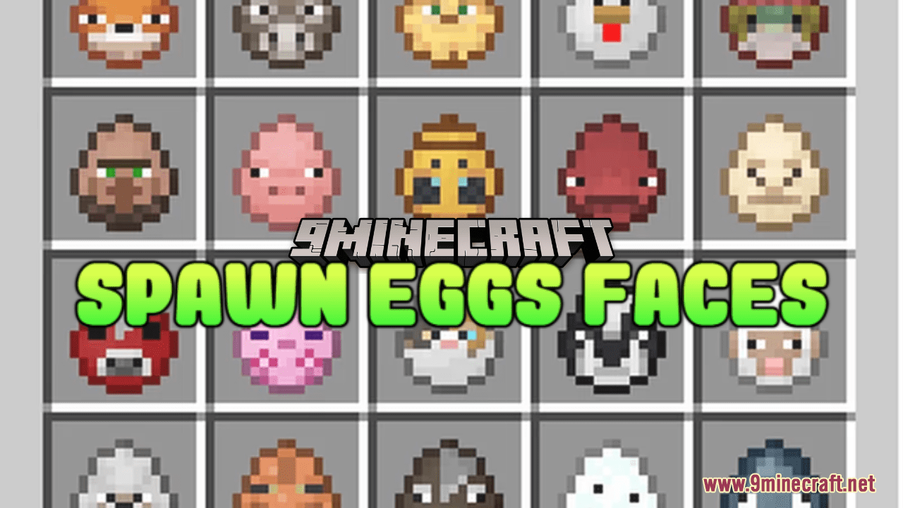 Spawn Eggs Faces Resource Pack (1.20.4, 1.19.4) - Texture Pack